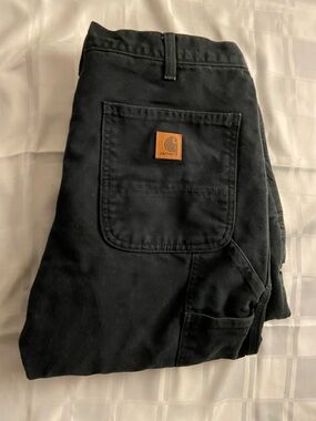 Carhartt Black Workwear insulated cargo Pants